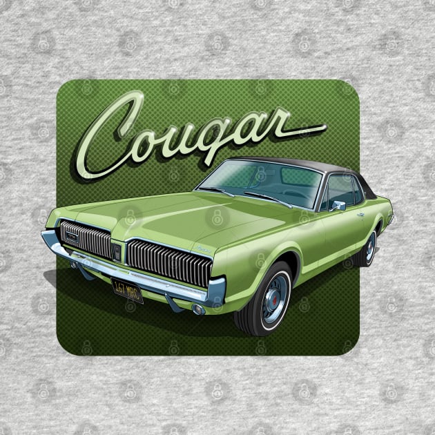 1967 Mercury Cougar in lime frost by candcretro